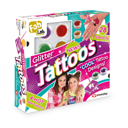 Glitter Tattoos – Κιτ για πολύχρωμα τατουάζ