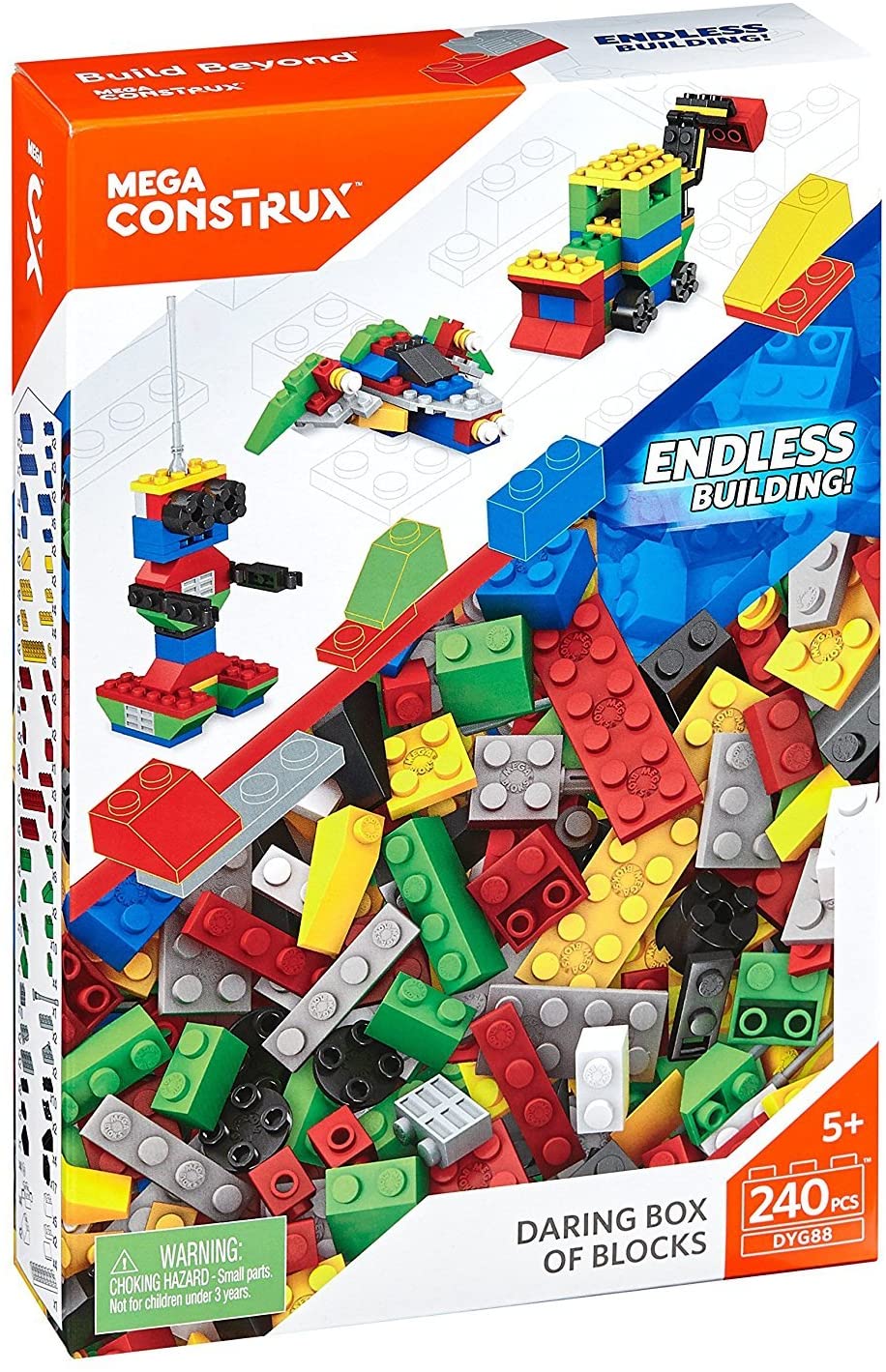 Mega Bloks – Mega Construx – Daring Box of Blocks – 240 κομμάτια – DYG88