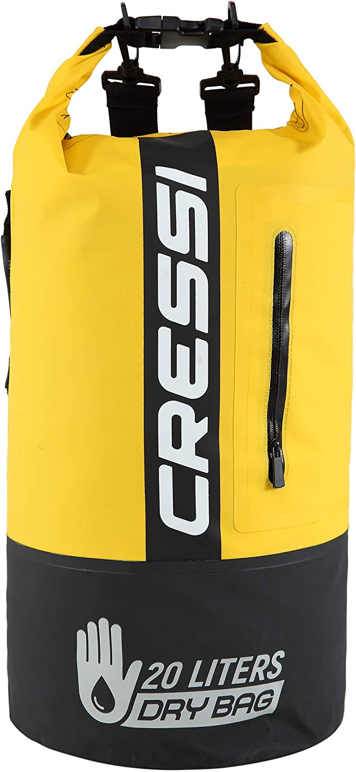 Αδιάβροχο σακίδιο πλάτης Cressi 20-L - Μαύρο/Κίτρινο