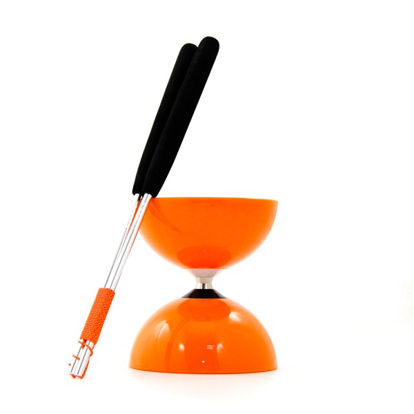 Juggle Dream Big Top Diabolo and Aluminium Hand Sticks Orange 6385
