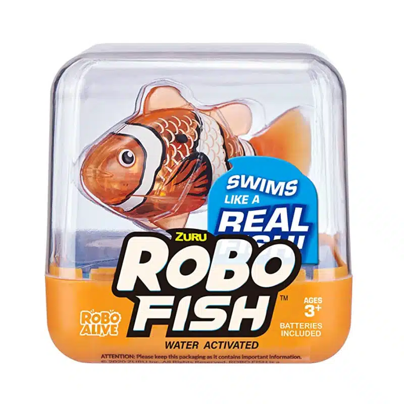 Zuru Robo Fish Ψαράκι Series 2 πορτοκαλί χρώμα
