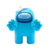 Συλλεκτική φιγούρα Among Us Cyan Egg σε λευκό φόντο και μπροστινή λήψη.