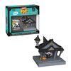 Μίνι φιγούρα Funko Bitty Bop! Towns Jack Skellington και Jack's House με κουτί συσκευασίας.