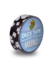 DuckTape Washi DuckTape Black Cloverleaf