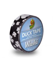 DuckTape Washi DuckTape Black Cloverleaf