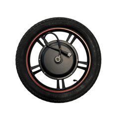 Κινητήρας brushless 36V/48V 500W rear hub motor σε λευκό φόντο.