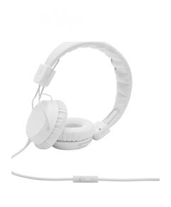 Ακουστικά Wesc Piston Street σε λευκό χρώμα μπροστινή όψη με handsfree
