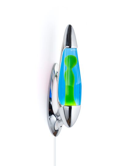 Mathmos - Neo Lava Lamp - Επιτοίχιο - Polished Silver - Μπλε / Πράσινο