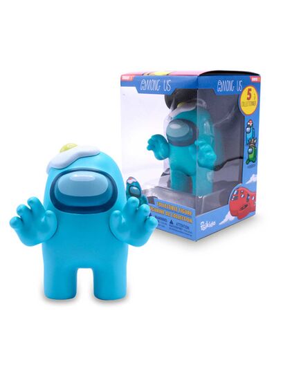 Φιγούρα Among Us Cyan Egg με παράδειγμα συσκευασίας.