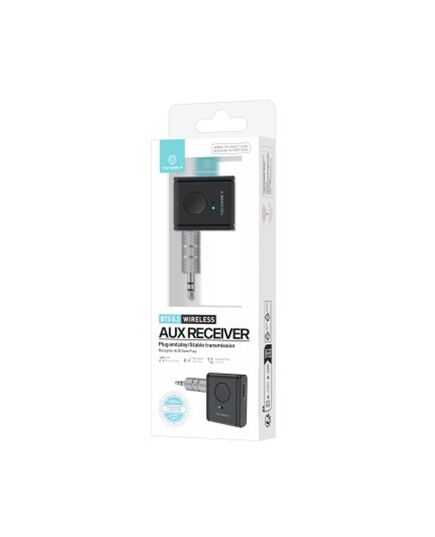 Συσκευασία προϊόντος από τον ασύρματο Wireless AUX δέκτη ήχου με bluetooth 5.3.