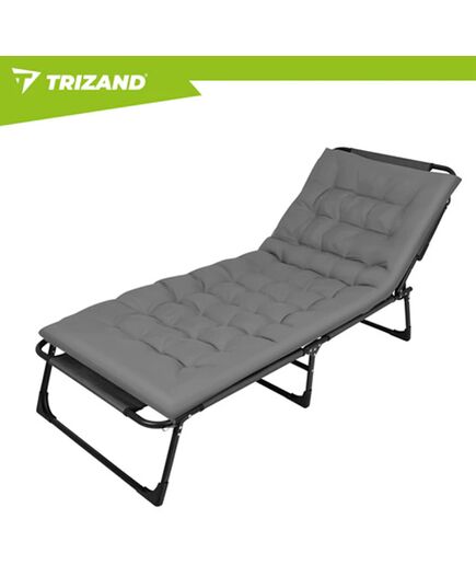 Κρεβάτι Trizand σε γκρι χρώμα.