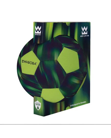 Συσκευασία της Πράσινης Waboba Sporty Soccer Ball σε λευκό φόντο.