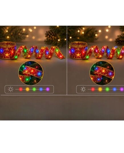 Γιρλάντα με χρωματιστά φώτα LED.