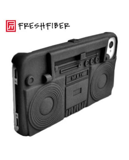 Freshfiber Θήκη και Βάση Κασετόφωνο για iPhone 4/4S Μαύρη