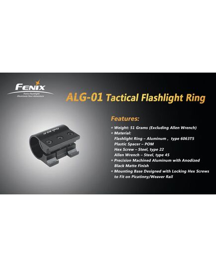 Fenix ALG-01 Tactical Flashlight Ring Χαρακτηριστικά