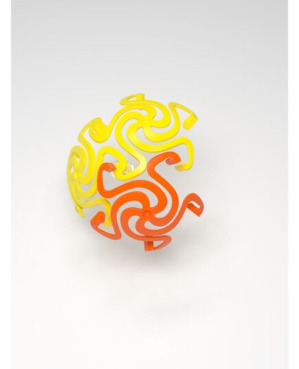 Waboba Brain Ball πορτοκαλί κίτρινο  συναρμολόγηση