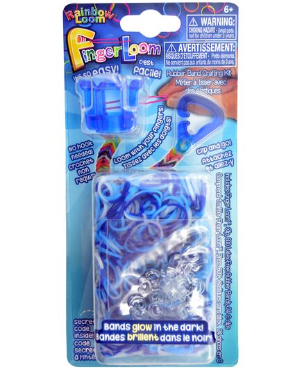 Finger Loom σε μπλε χρώμα από την Rainbow Loom