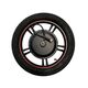 Κινητήρας brushless 36V/48V 500W rear hub motor σε λευκό φόντο.