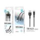 Μαύρο Καλώδιο USB Type-C της Techancy ενός μέτρου με συσκευασία προϊόντος.